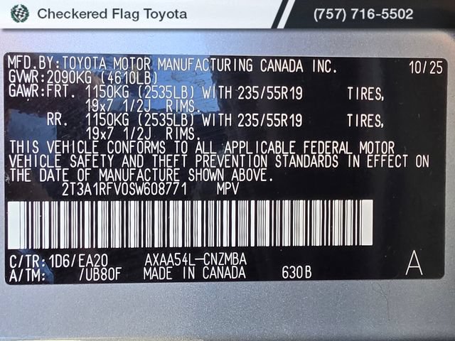 Used 2025 Toyota RAV4 XLE Premium w/ Weather Package AWD/4WD image 23