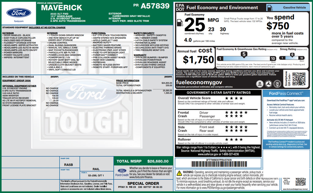 Used 2023 Ford Maverick XLT FWD image 31