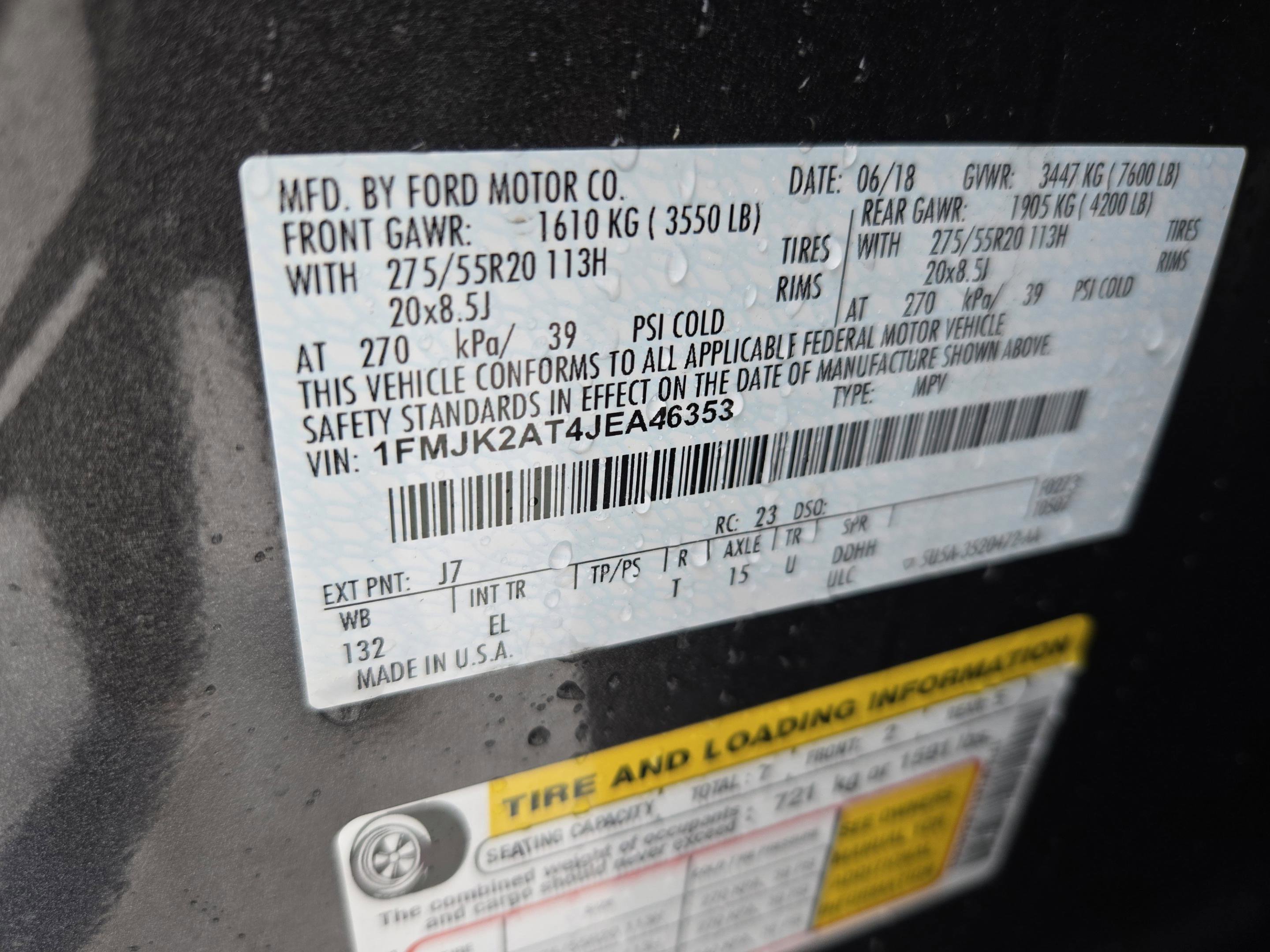 Used 2018 Ford Expedition Max Limited w/ Equipment Group 301A AWD/4WD image 17