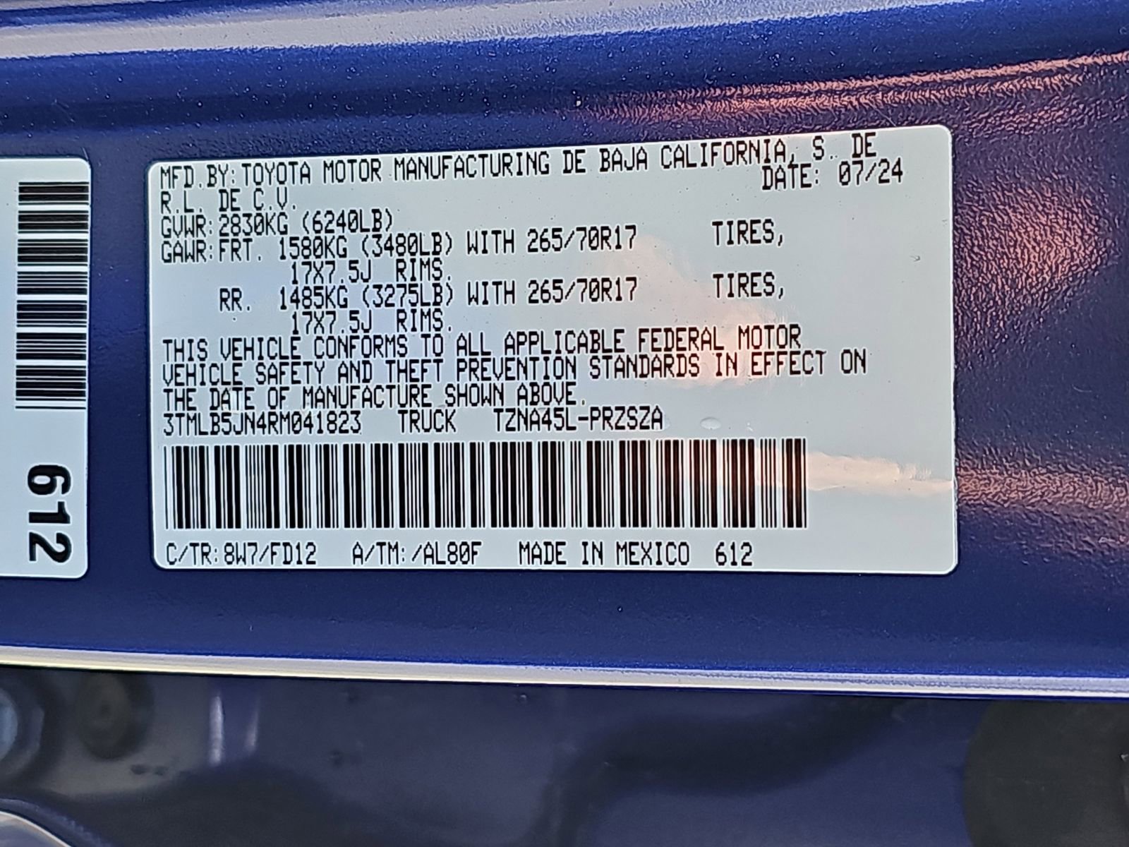 Used 2024 Toyota Tacoma TRD Off-Road w/ TRD Off Road Upgrade Package image 14