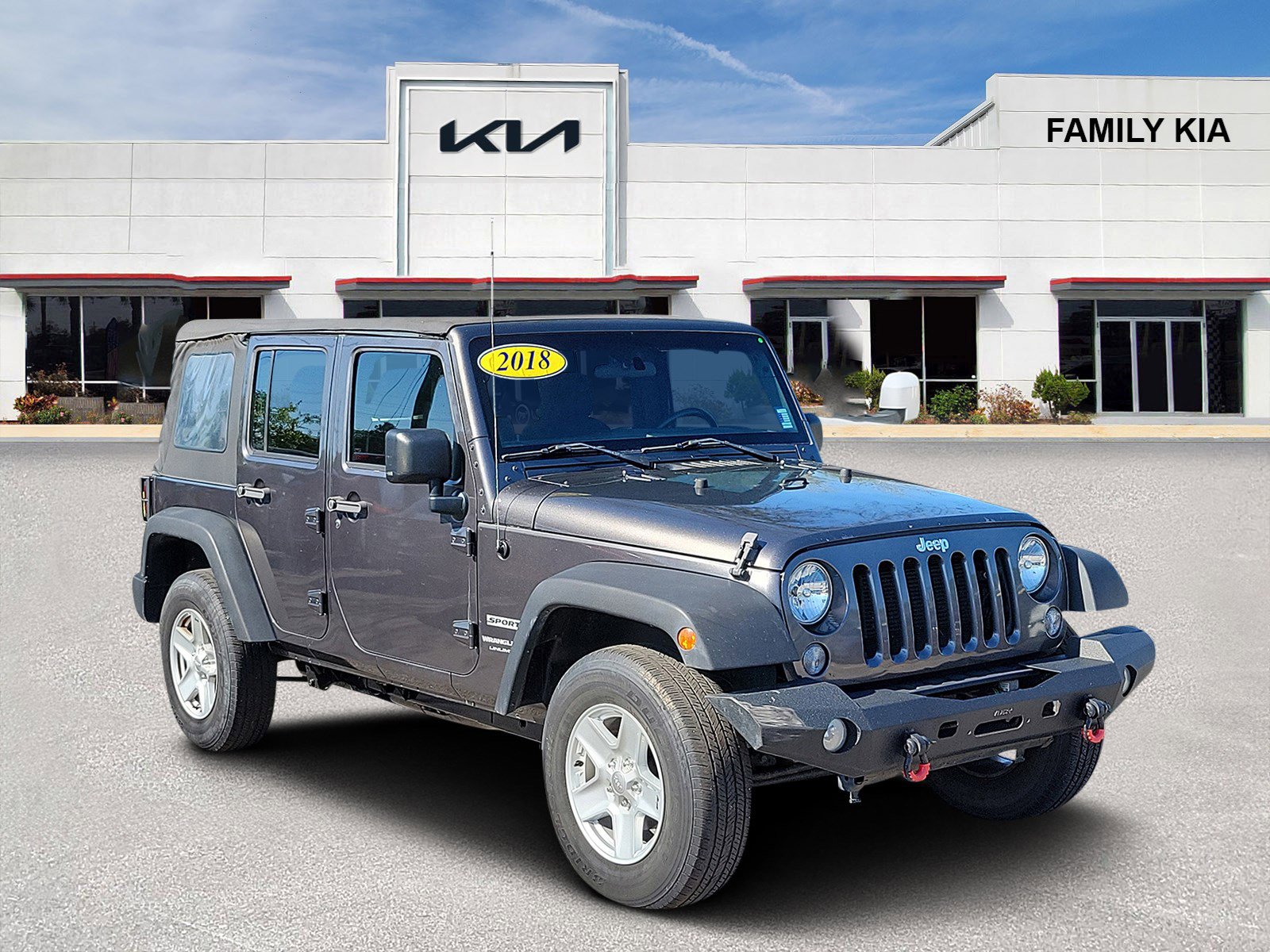 Used 2018 Jeep Wrangler Unlimited Sport w/ Connectivity Group AWD/4WD image 1