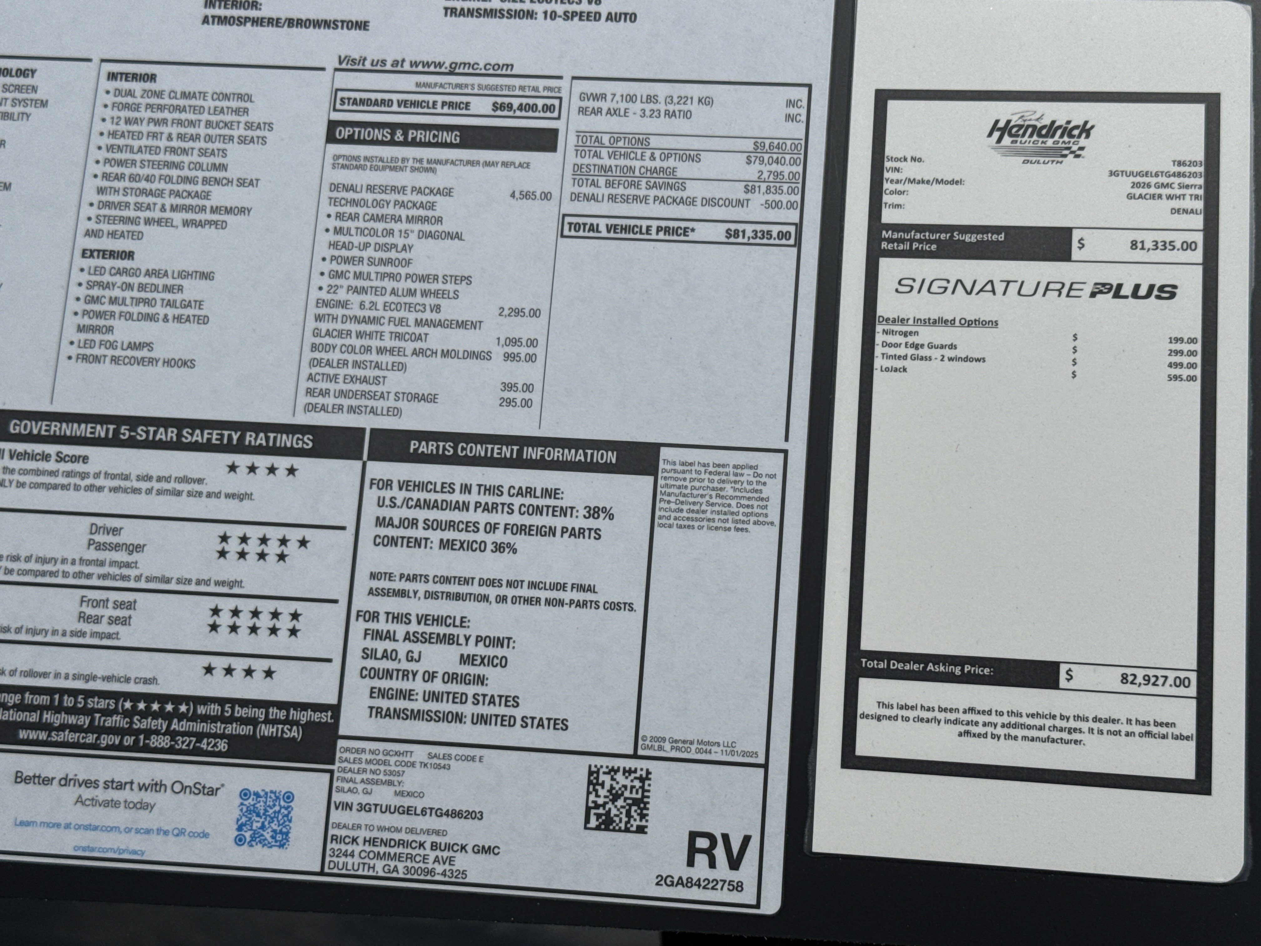 New 2026 GMC Sierra 1500 Denali w/ Denali Reserve Package AWD/4WD image 38