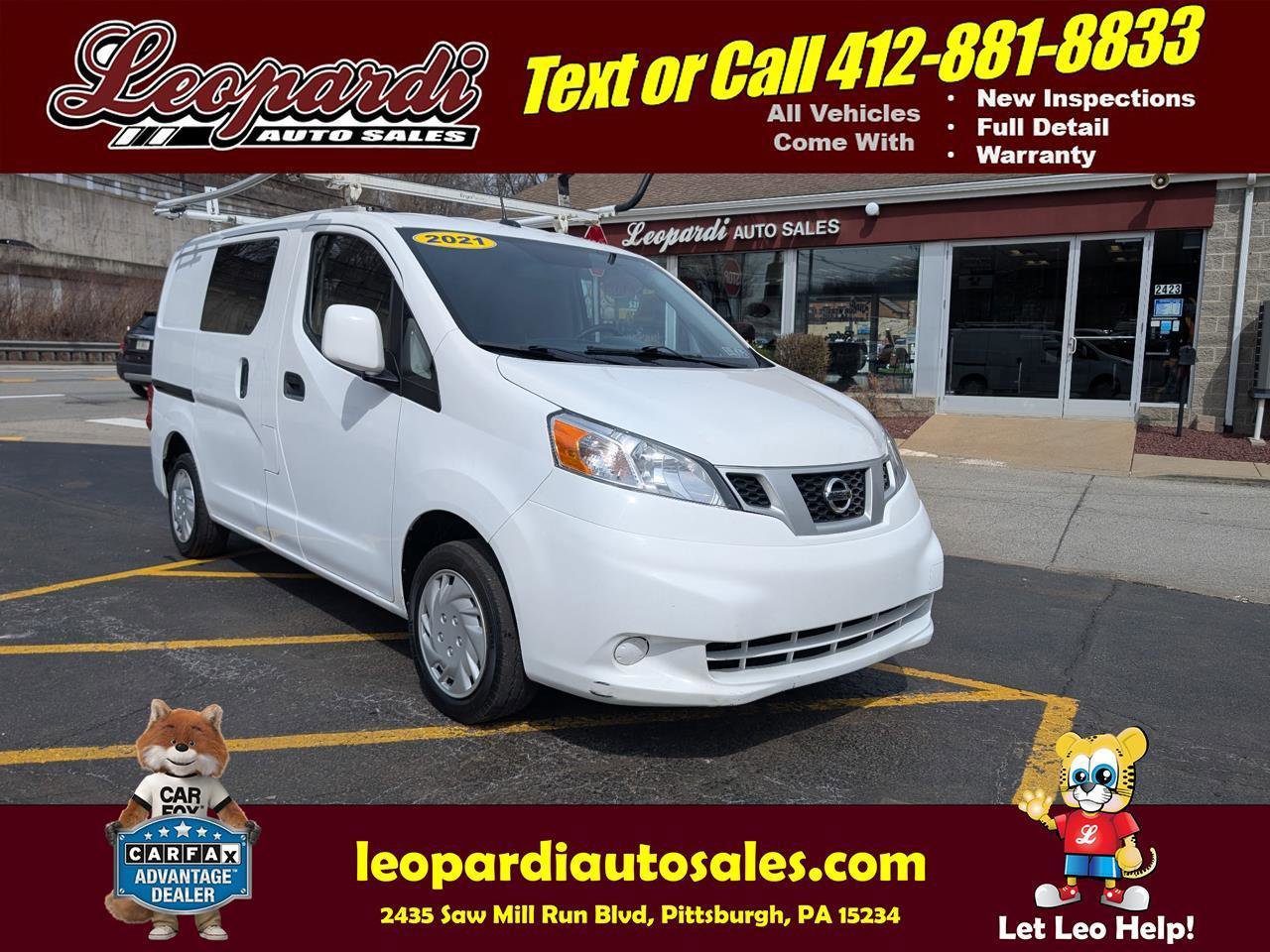 Used 2021 Nissan NV200 SV w/ Sliding Door Glass Package image 1