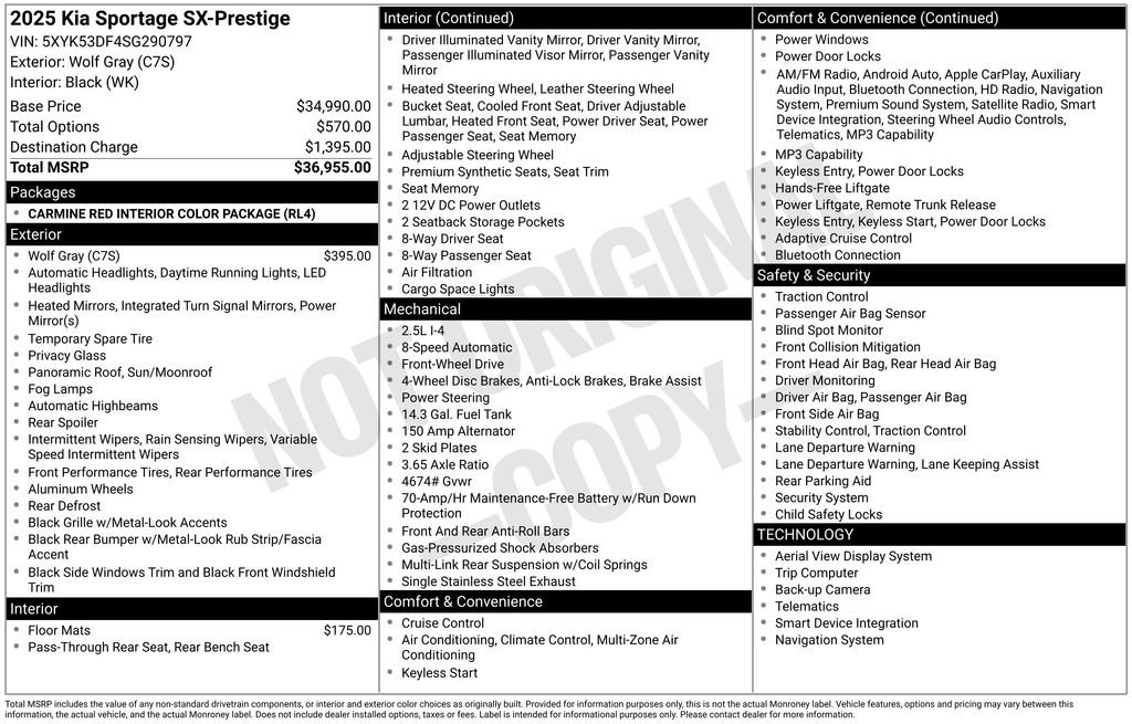 Certified 2025 Kia Sportage SX image 12