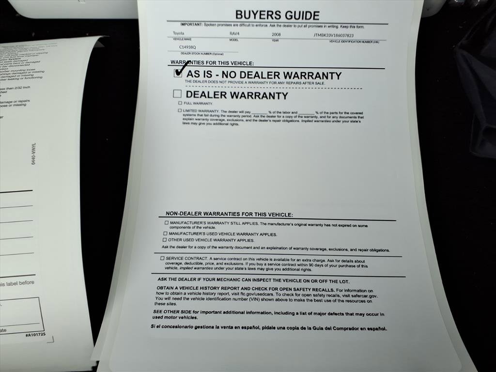 Used 2008 Toyota RAV4 4WD V6 image 34