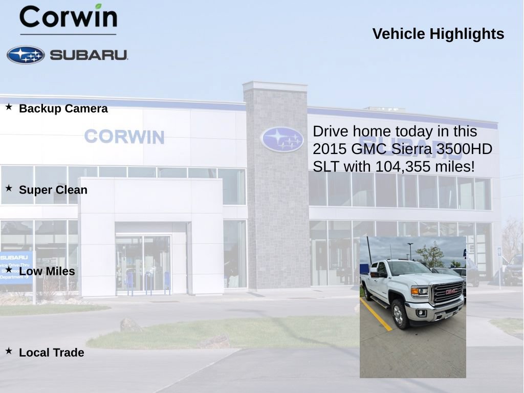 Used 2015 GMC Sierra 3500 SLT w/ Duramax Plus Package AWD/4WD image 6