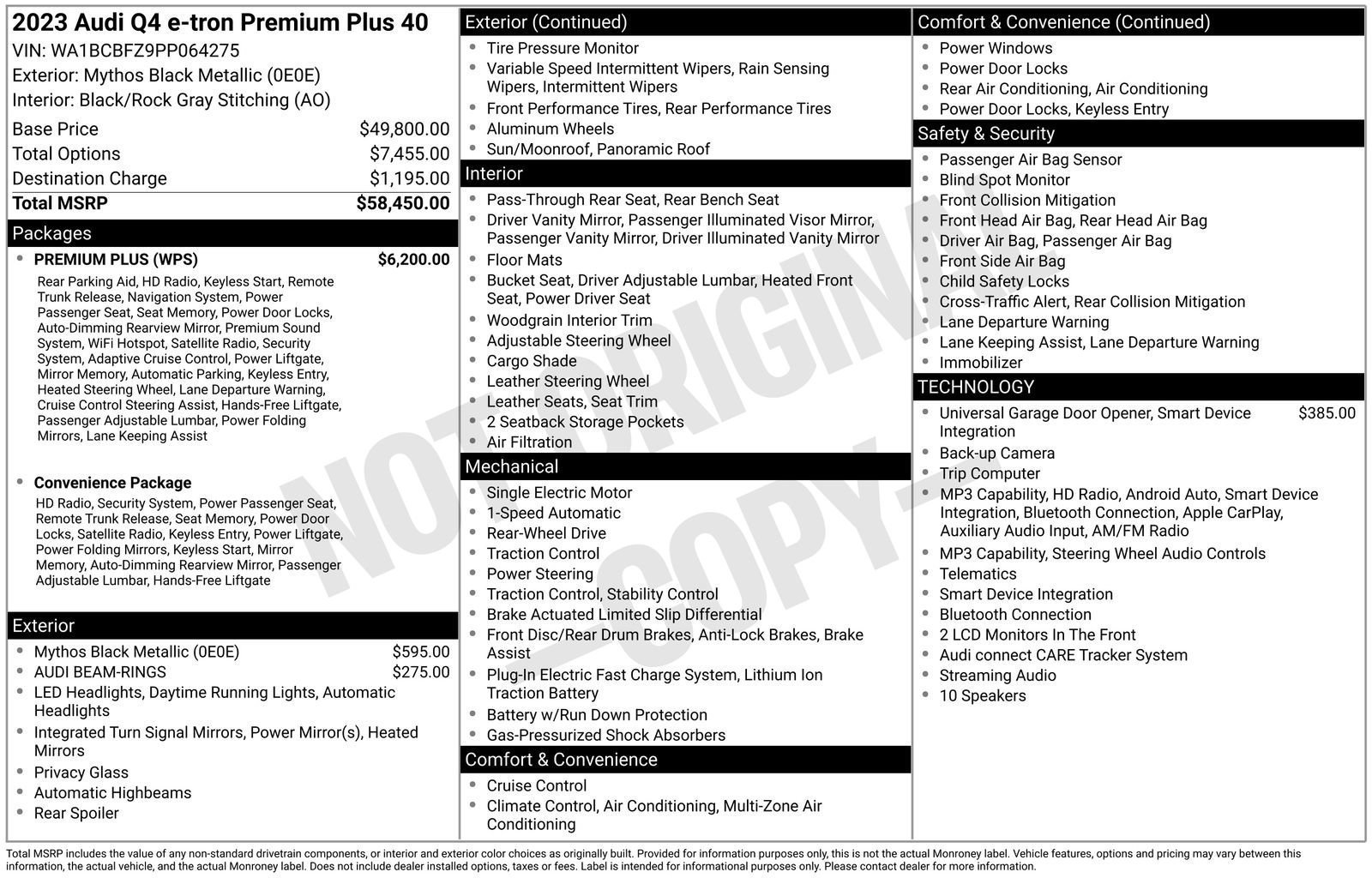 Certified 2023 Audi Q4 e-tron Premium Plus w/ Premium Plus RWD image 33