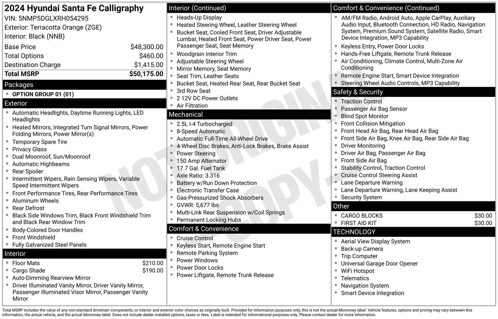 Used 2024 Hyundai Santa Fe Calligraphy image 22