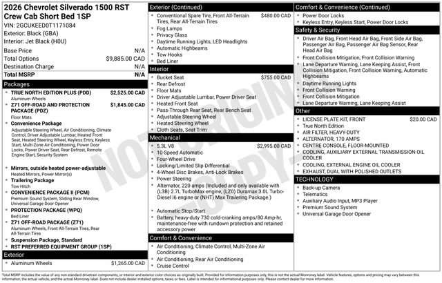 New 2026 Chevrolet Silverado 1500 RST w/ True North Edition Plus image 5