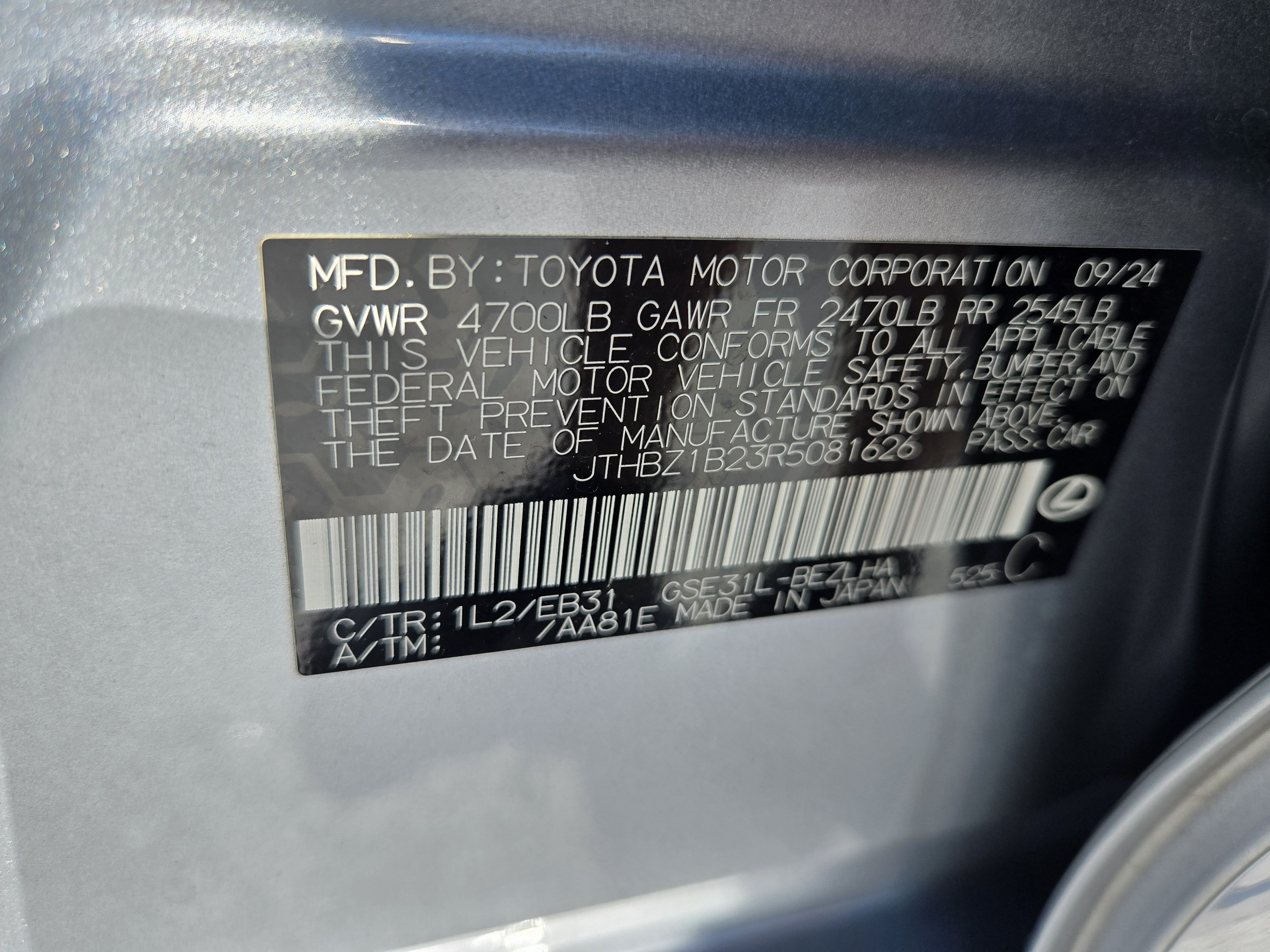 Certified 2024 Lexus IS 350 F Sport RWD image 34