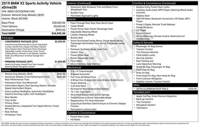 Used 2019 BMW X2 xDrive28i image 33