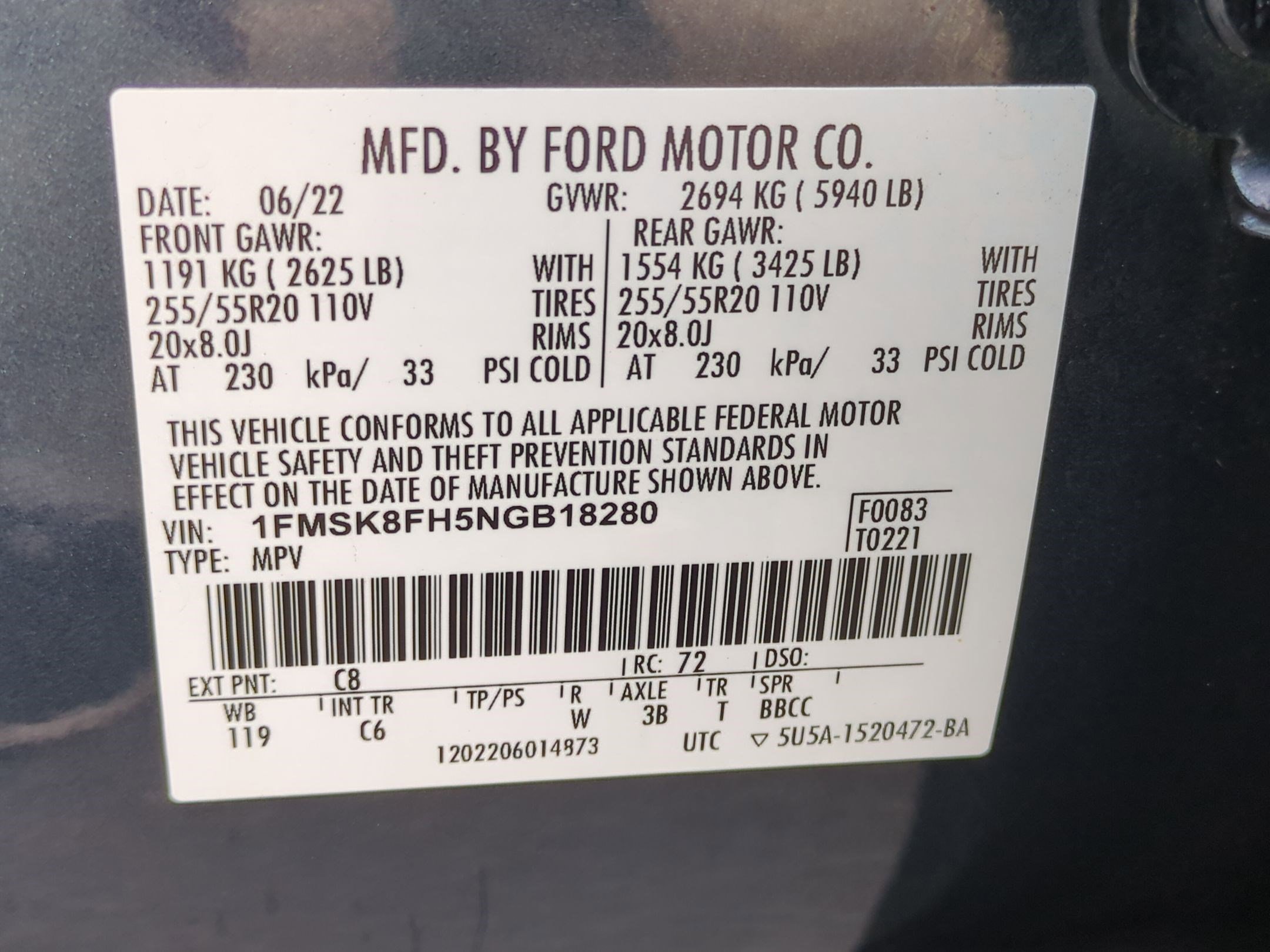 Used 2022 Ford Explorer Limited w/ Equipment Group 301A image 35