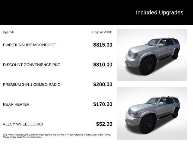 Used 2001 Toyota 4Runner Limited AWD/4WD image 5