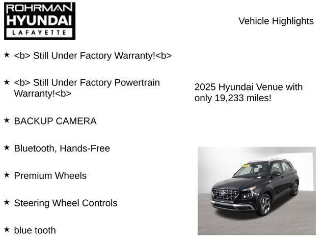 Used 2025 Hyundai Venue SEL image 7