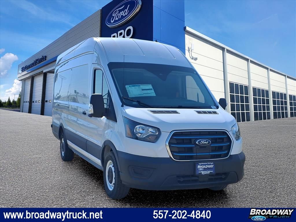 Used 2023 Ford E-Transit 148 High Roof Extended w/ Load Area Protection Package image 1