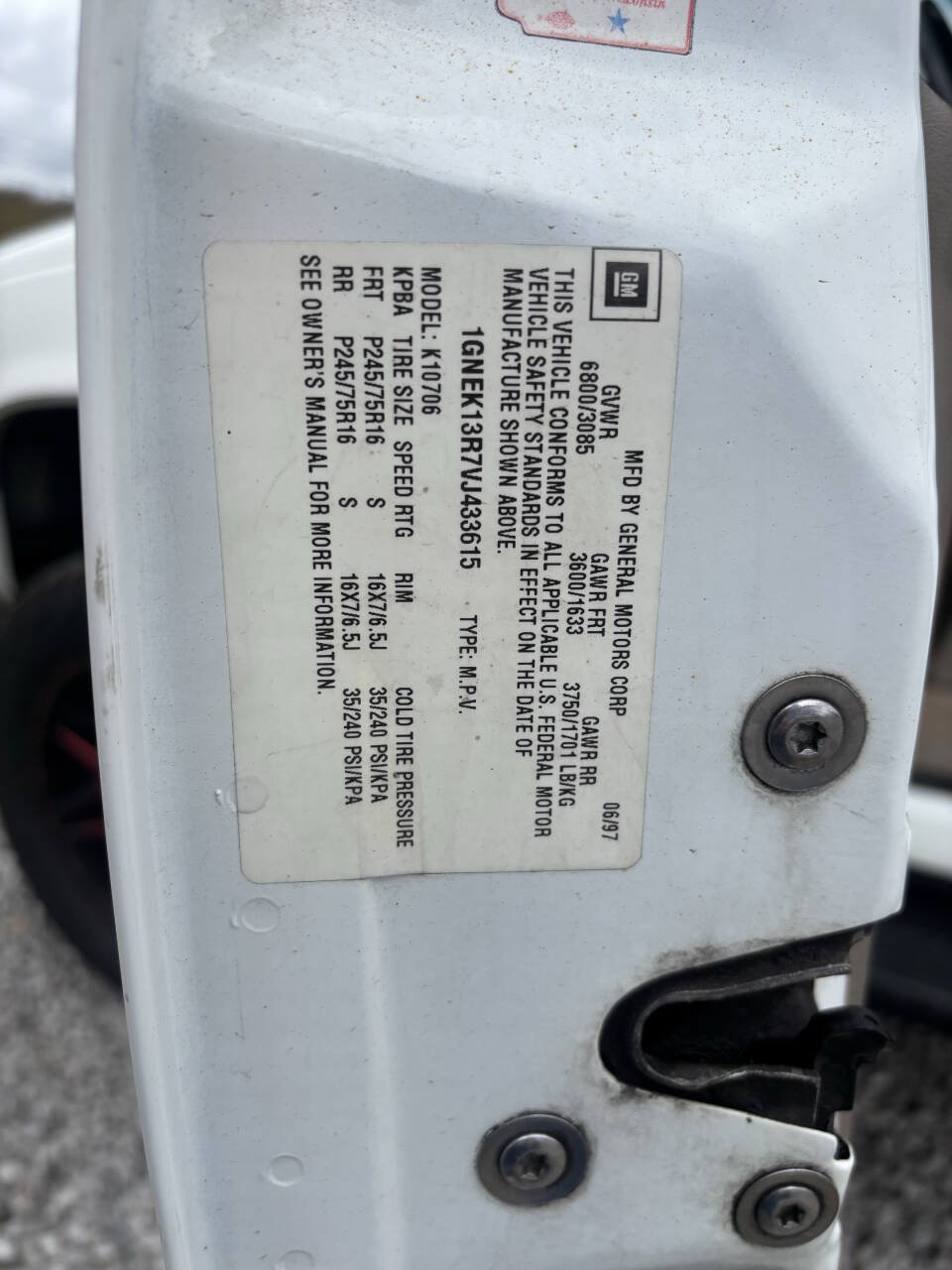 Used 1997 Chevrolet Tahoe 4WD w/ Preferred Equipment Group 3 image 26