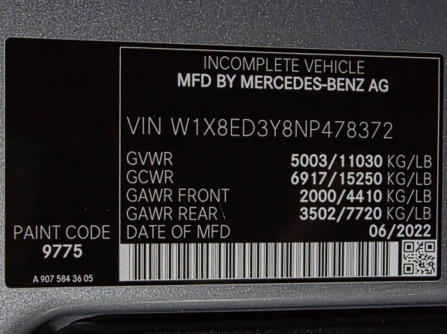 Used 2022 Mercedes-Benz Sprinter 3500 image 36