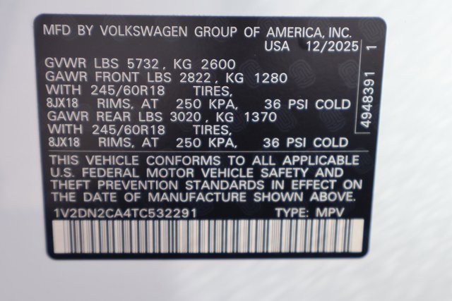 New 2026 Volkswagen Atlas SE image 26