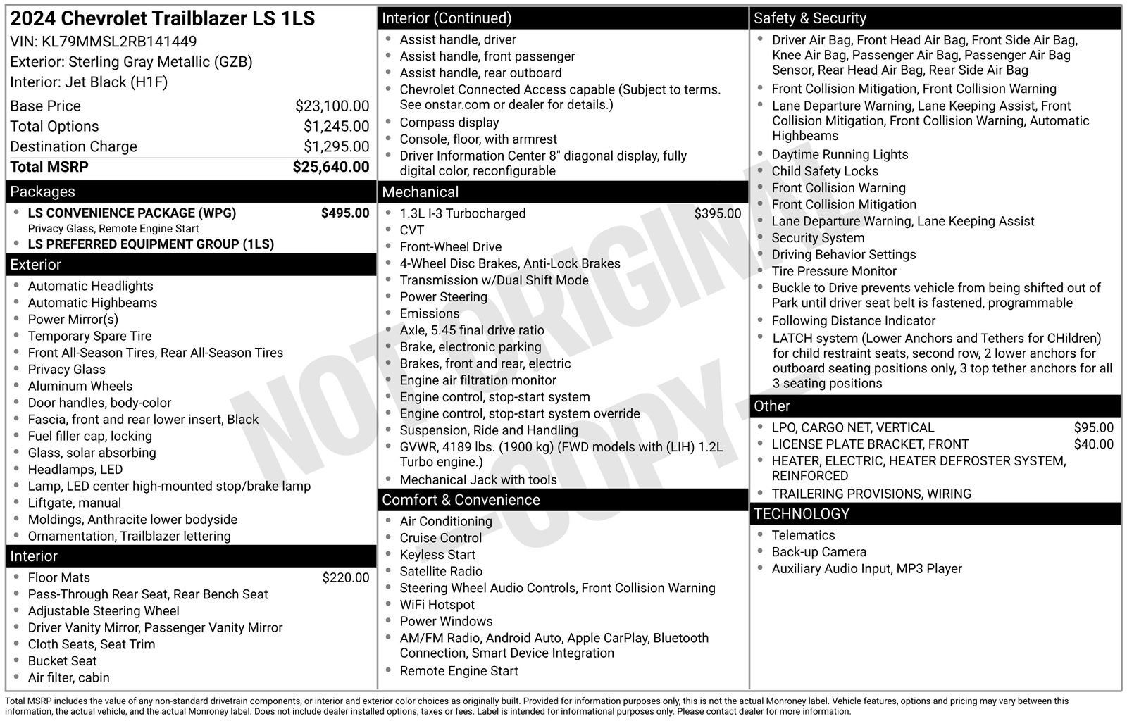 Used 2024 Chevrolet TrailBlazer LS w/ LS Convenience Package FWD image 31