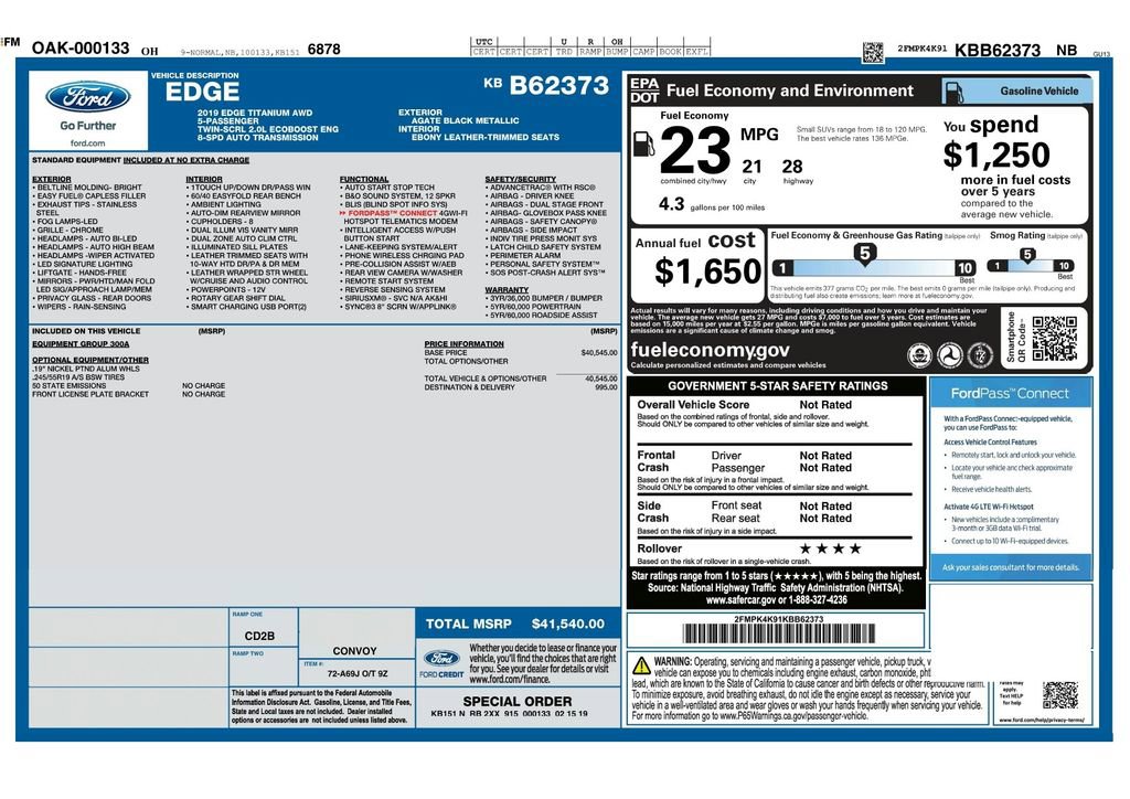 Used 2019 Ford Edge Titanium image 3
