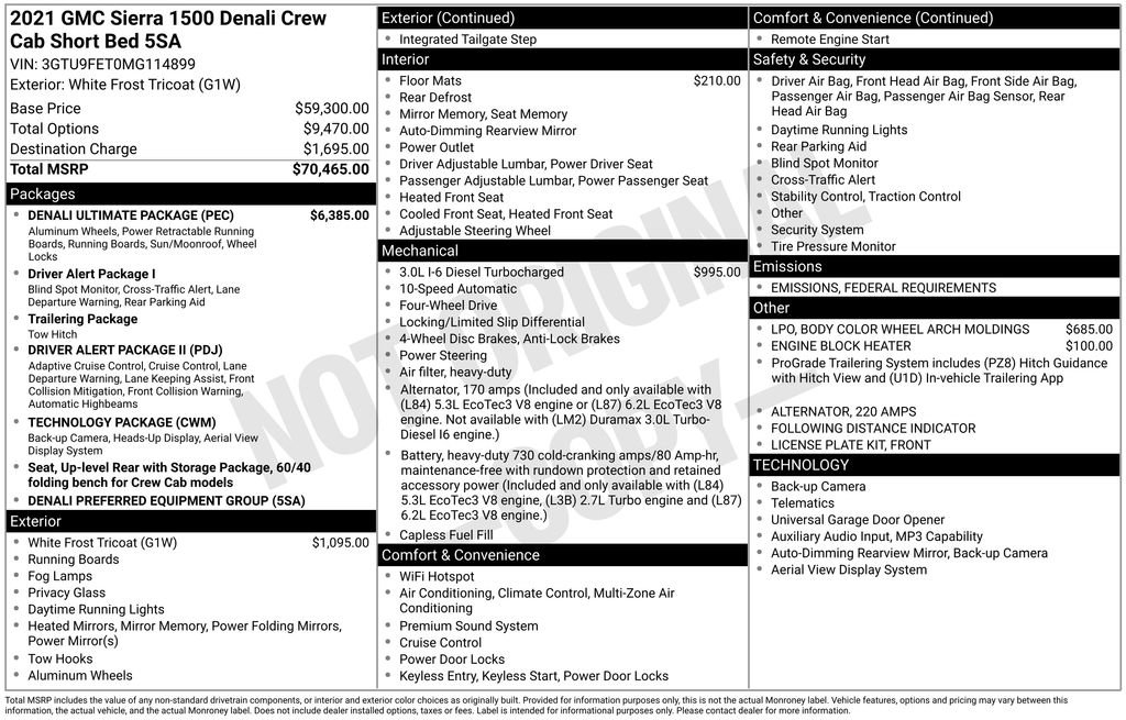 Used 2021 GMC Sierra 1500 Denali w/ Denali Ultimate Package image 6