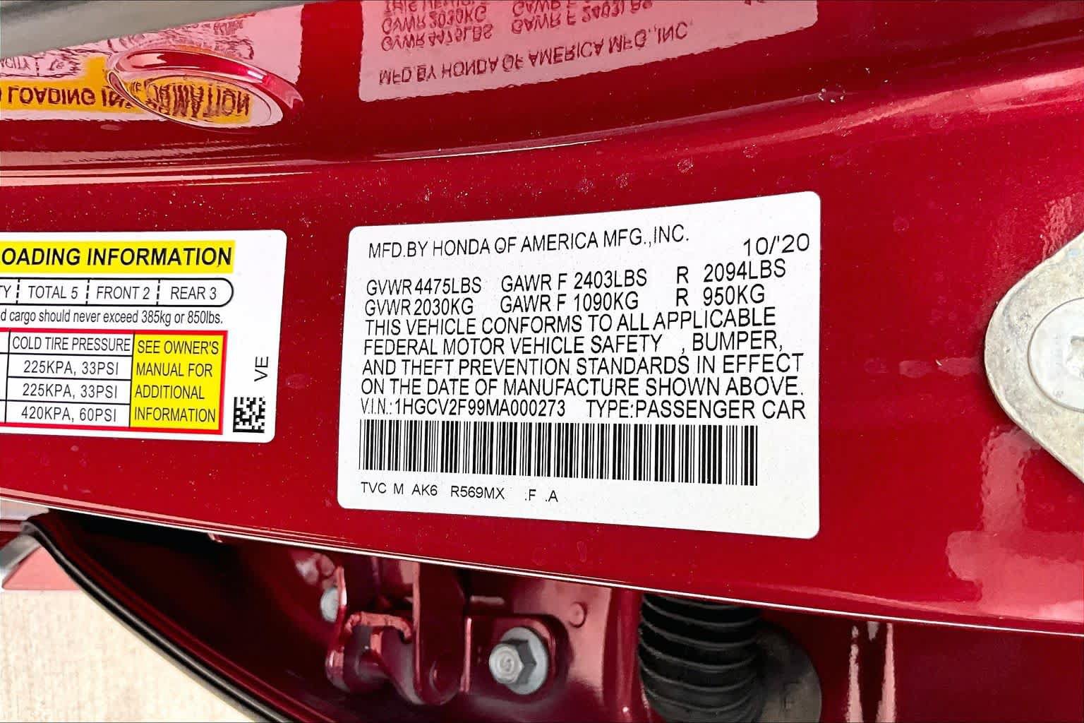Used 2021 Honda Accord Touring image 34