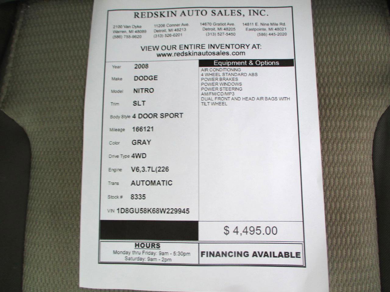 Used 2008 Dodge Nitro SLT image 15