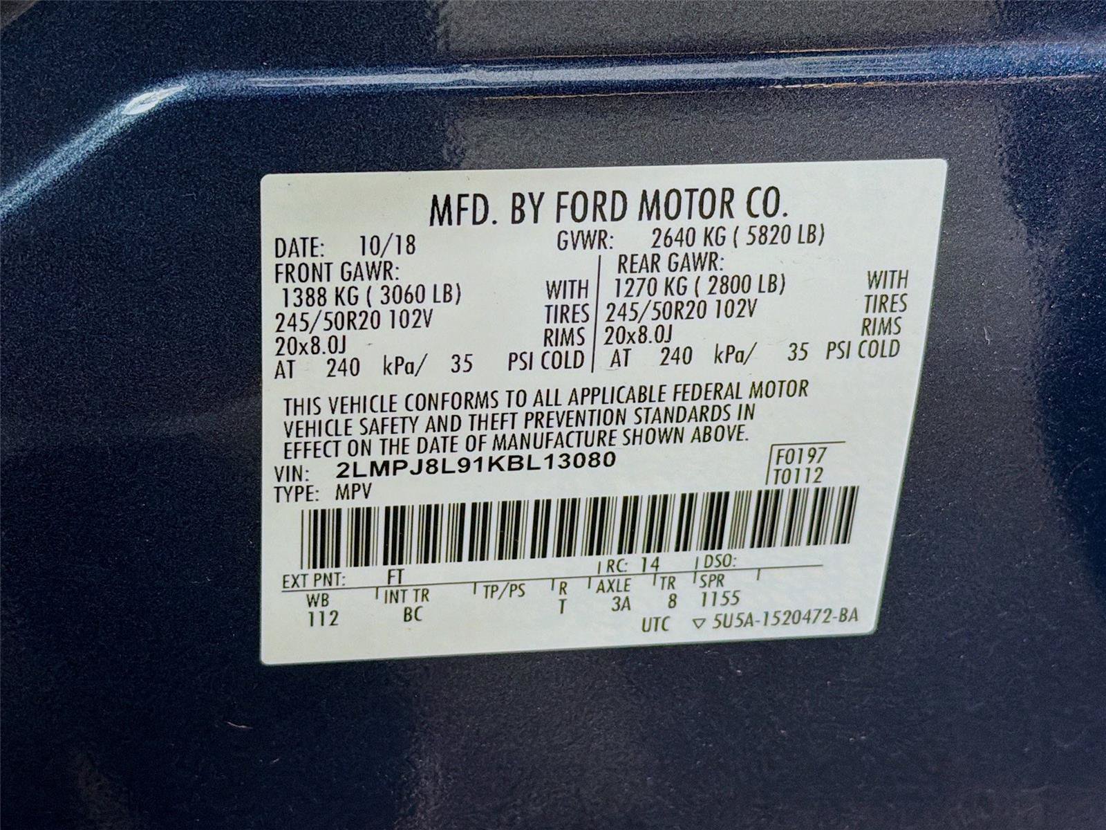 Used 2019 Lincoln Nautilus Reserve AWD/4WD image 40