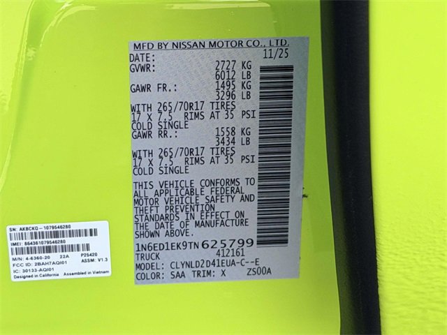 New 2026 Nissan Frontier PRO-4X w/ Pro-4x Convenience Package image 24