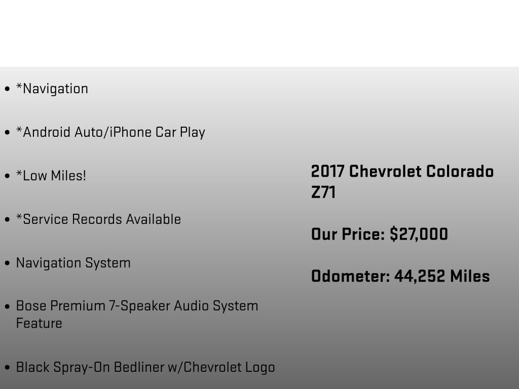 Used 2017 Chevrolet Colorado Z71 AWD/4WD image 12