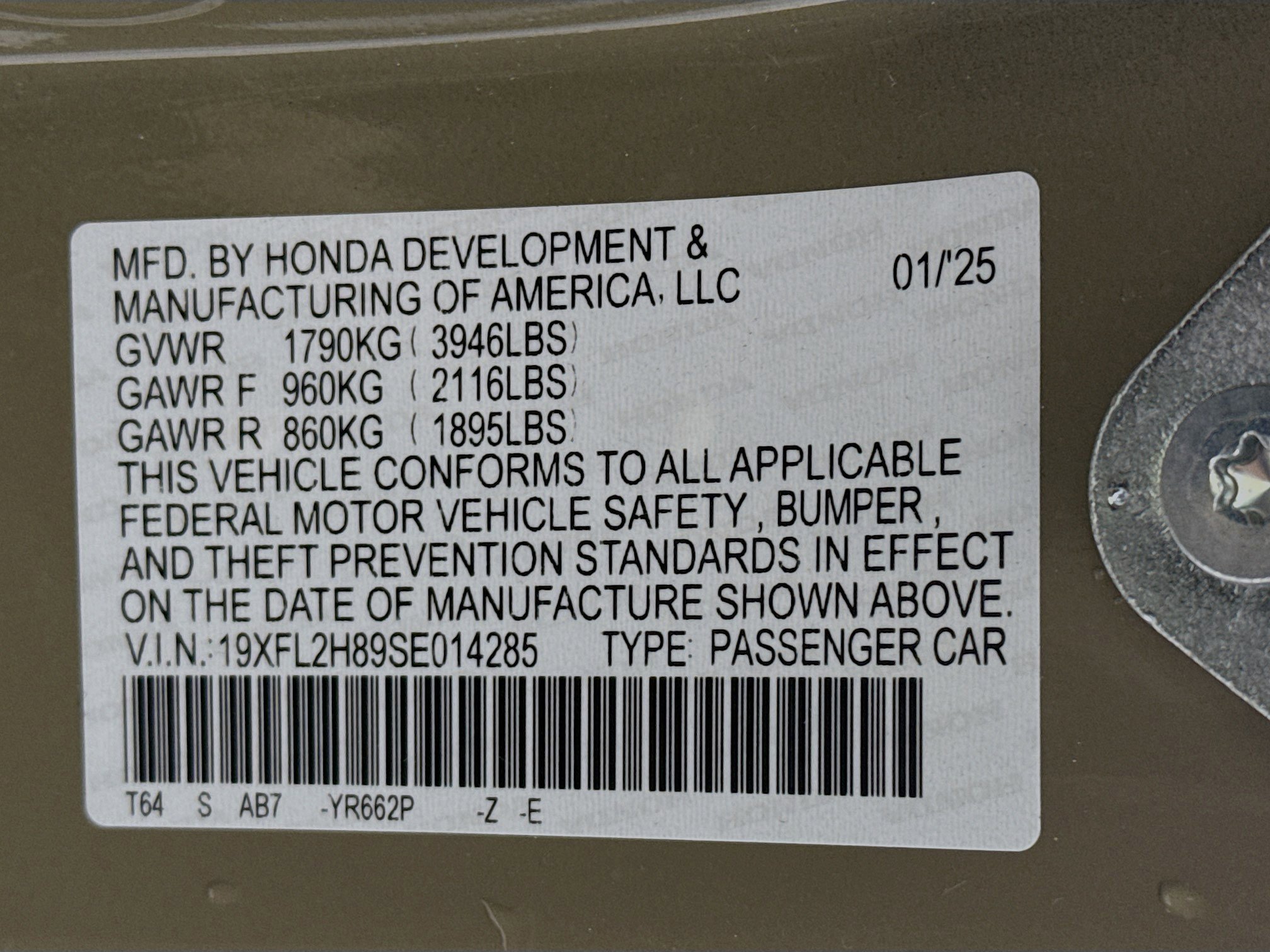 Certified 2025 Honda Civic Sport image 29
