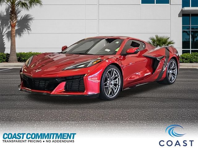 Used 2025 Chevrolet Corvette Z06 w/ Chrome Exterior Badge Package RWD image 1
