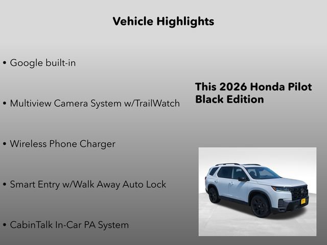 New 2026 Honda Pilot Black Edition image 25