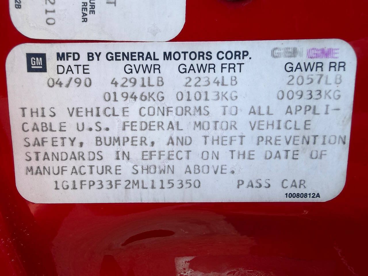 Used 1991 Chevrolet Camaro Z28 RWD image 21