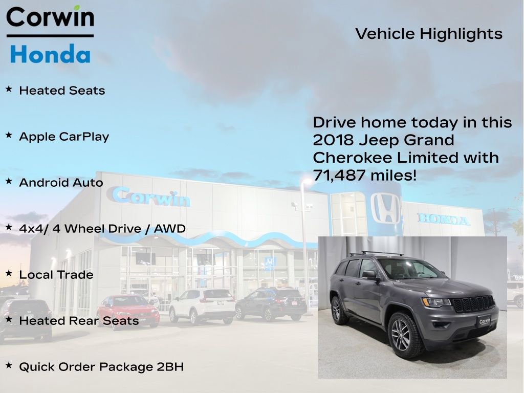 Used 2018 Jeep Grand Cherokee Limited AWD/4WD image 6