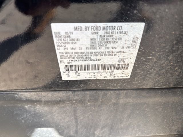 Used 2019 Ford Explorer Limited w/ Class III Trailer Tow Package image 12