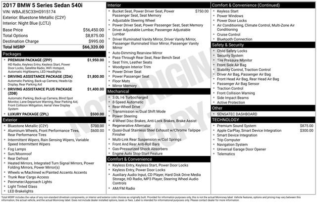 Used 2017 BMW 540i image 48