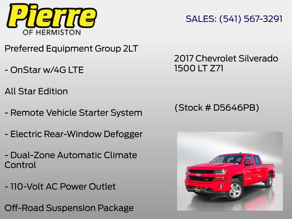 Used 2017 Chevrolet Silverado 1500 LT w/ All Star Edition AWD/4WD image 30