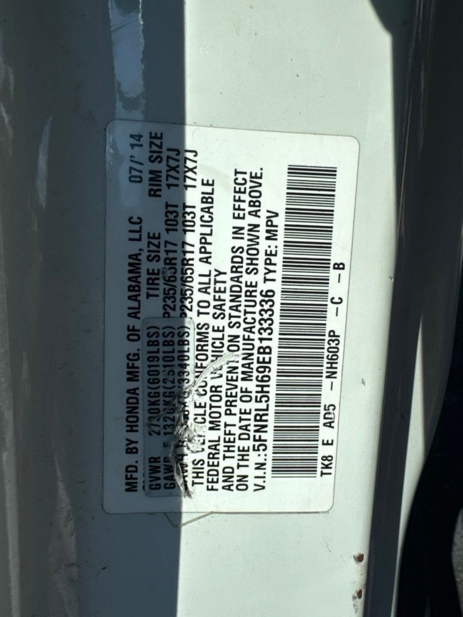 Used 2014 Honda Odyssey EX-L image 25