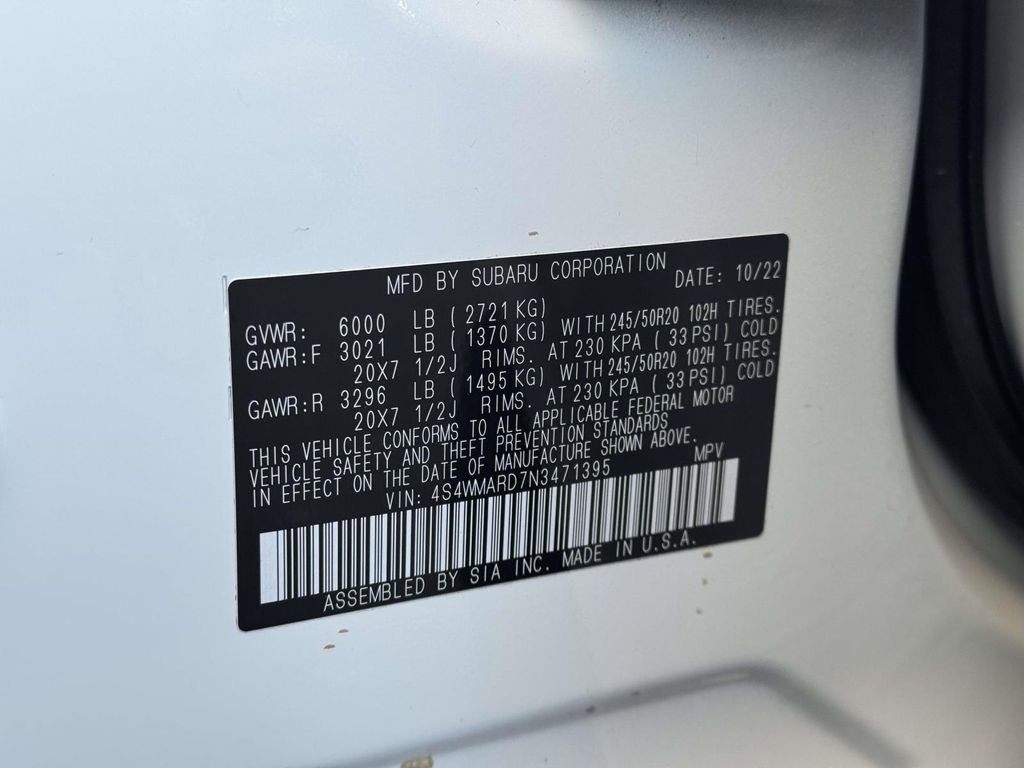 Certified 2022 Subaru Ascent Touring image 10