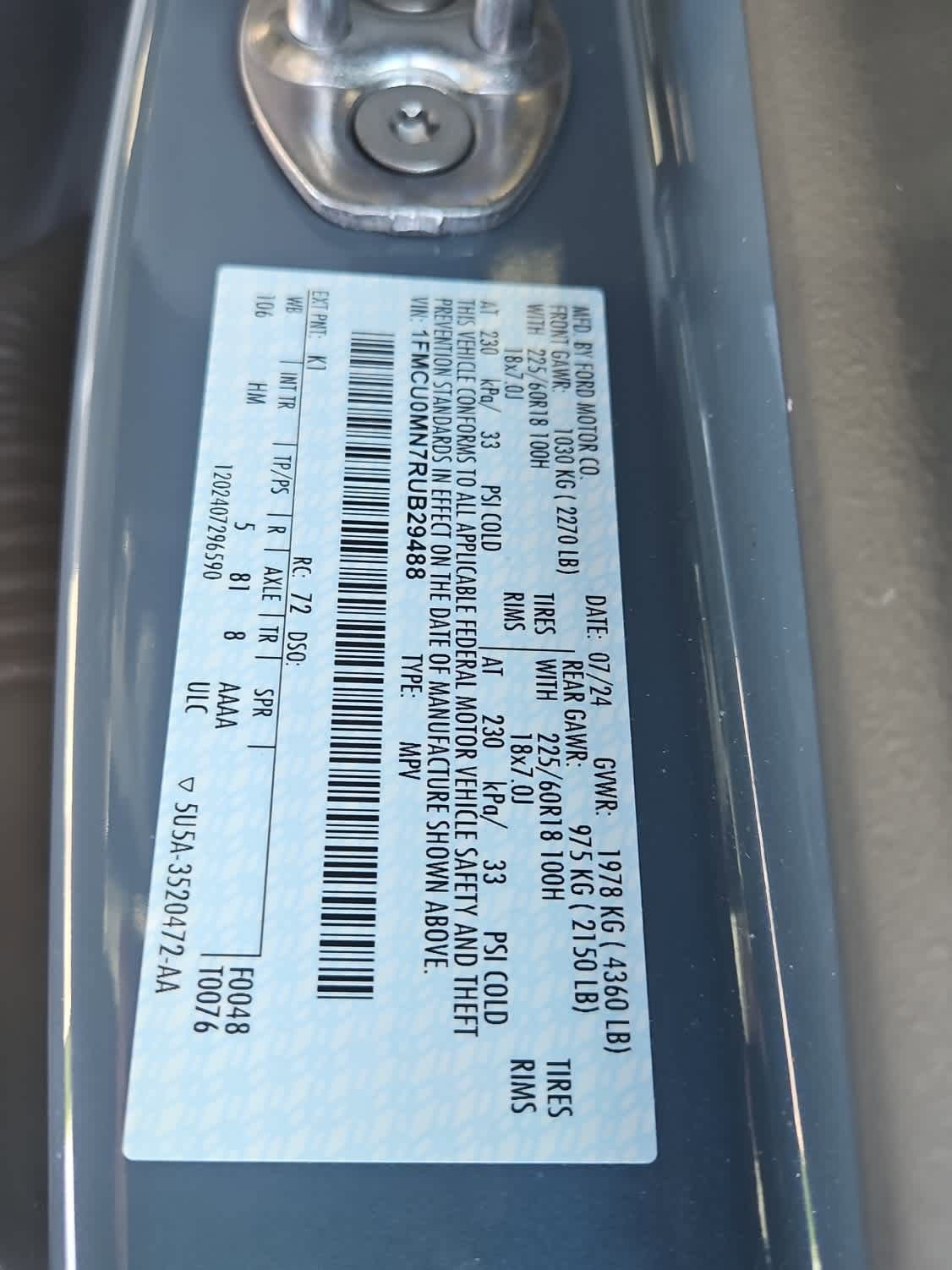 Used 2024 Ford Escape ST-Line w/ Tech Pack #1 FWD image 21
