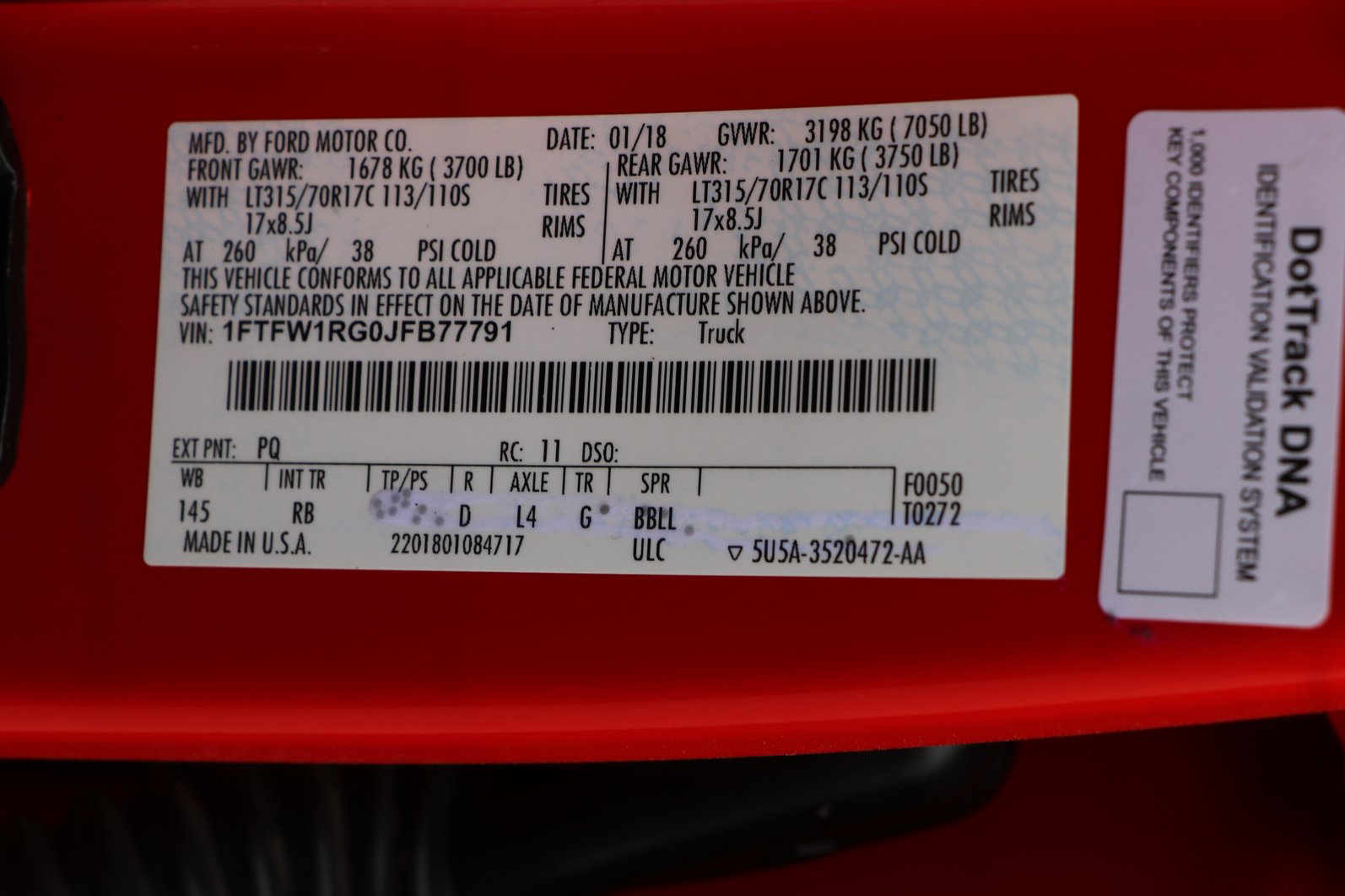 Used 2018 Ford F150 Raptor w/ Equipment Group 802A Luxury AWD/4WD image 10