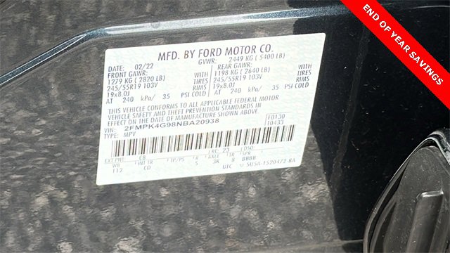 Certified 2022 Ford Edge SE w/ Black Appearance Package image 32