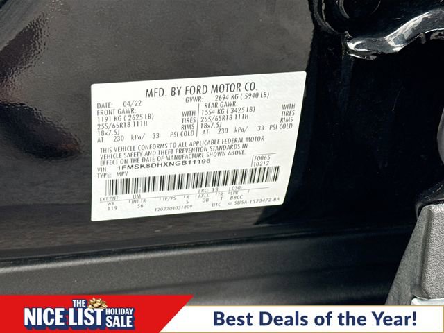 Used 2022 Ford Explorer XLT w/ Equipment Group 202A image 34