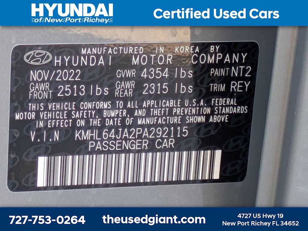 Certified 2023 Hyundai Sonata SEL w/ Cargo Package image 12