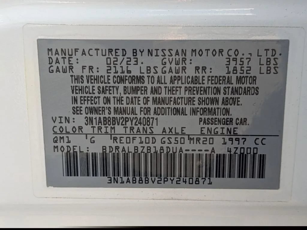 Certified 2023 Nissan Sentra S FWD image 27