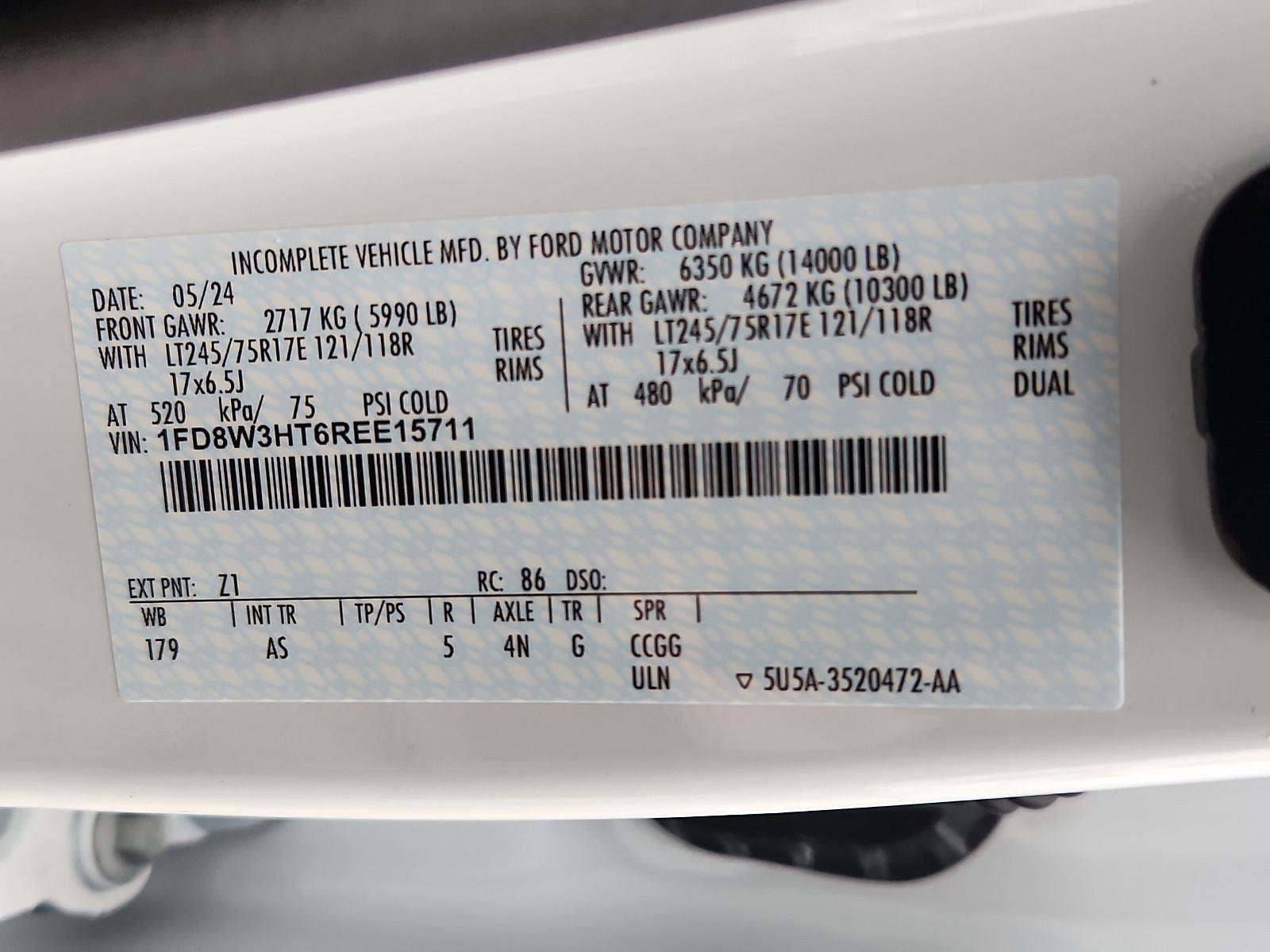 New 2024 Ford F350 XL w/ Snow Plow Prep Package image 10