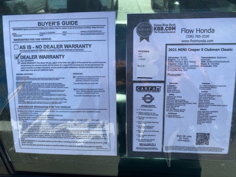 Used 2021 MINI Cooper Clubman S w/ Storage Package image 36