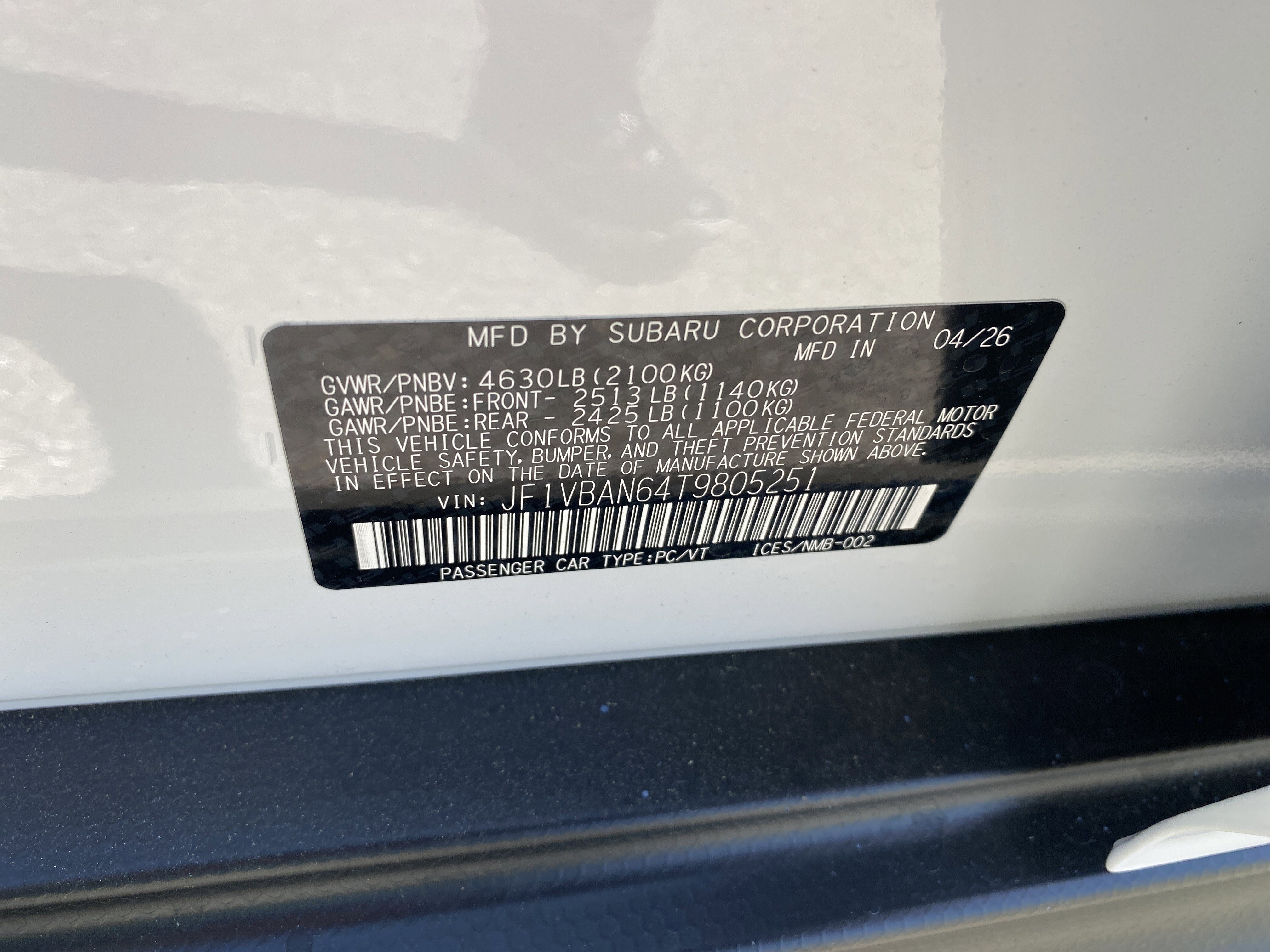 New 2026 Subaru WRX Limited AWD/4WD image 26
