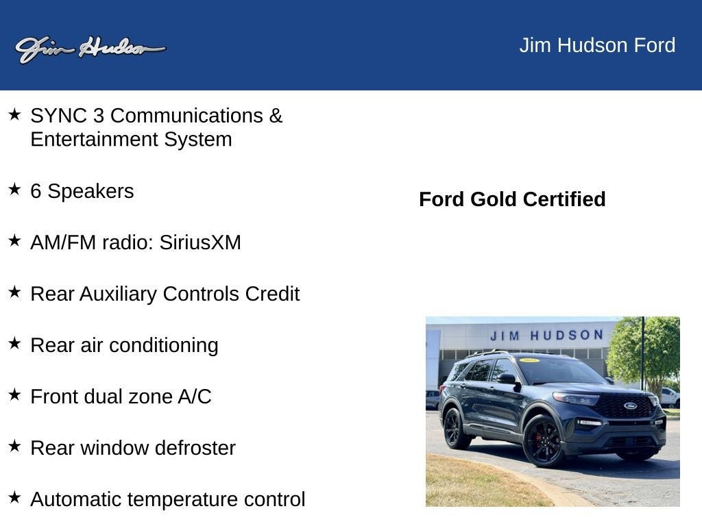 Certified 2022 Ford Explorer ST w/ Equipment Group 401A image 13